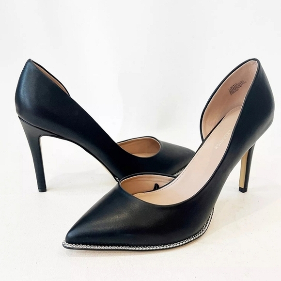 BCBGeneration Shoes - ☆BCBGeneration Black Harnoy D'Orsay Silver Chain Heels☆